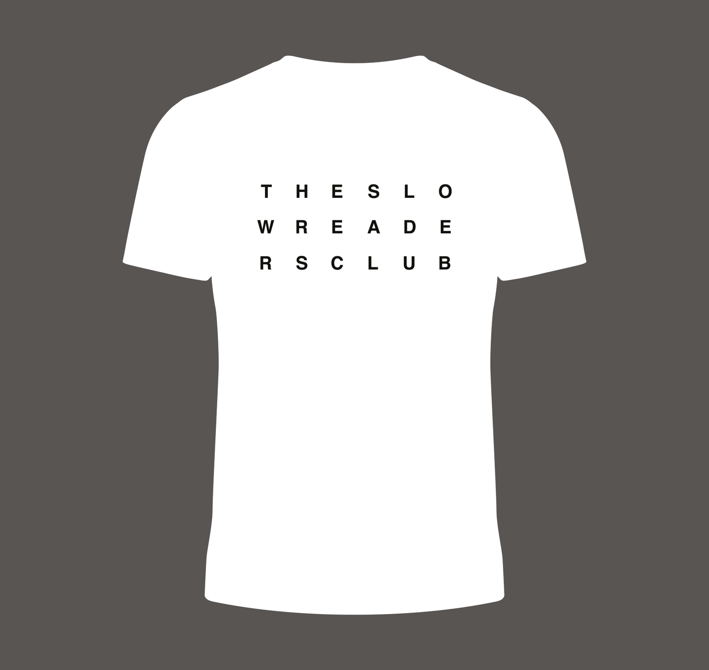 The Slow Readers Club Merch - Classic Logo - Black on White T-Shirt