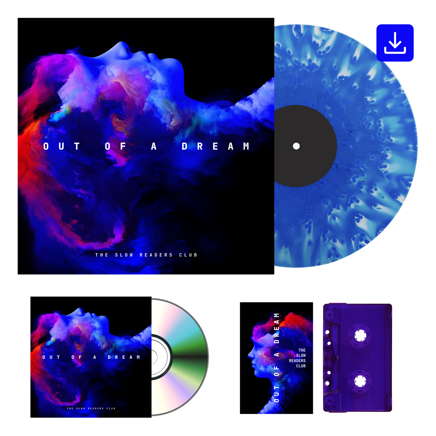 The Slow Readers Club- ‘Out Of A Dream’ Bundle - Cloudy 12" Disc + CD + Cassette + Digital Download