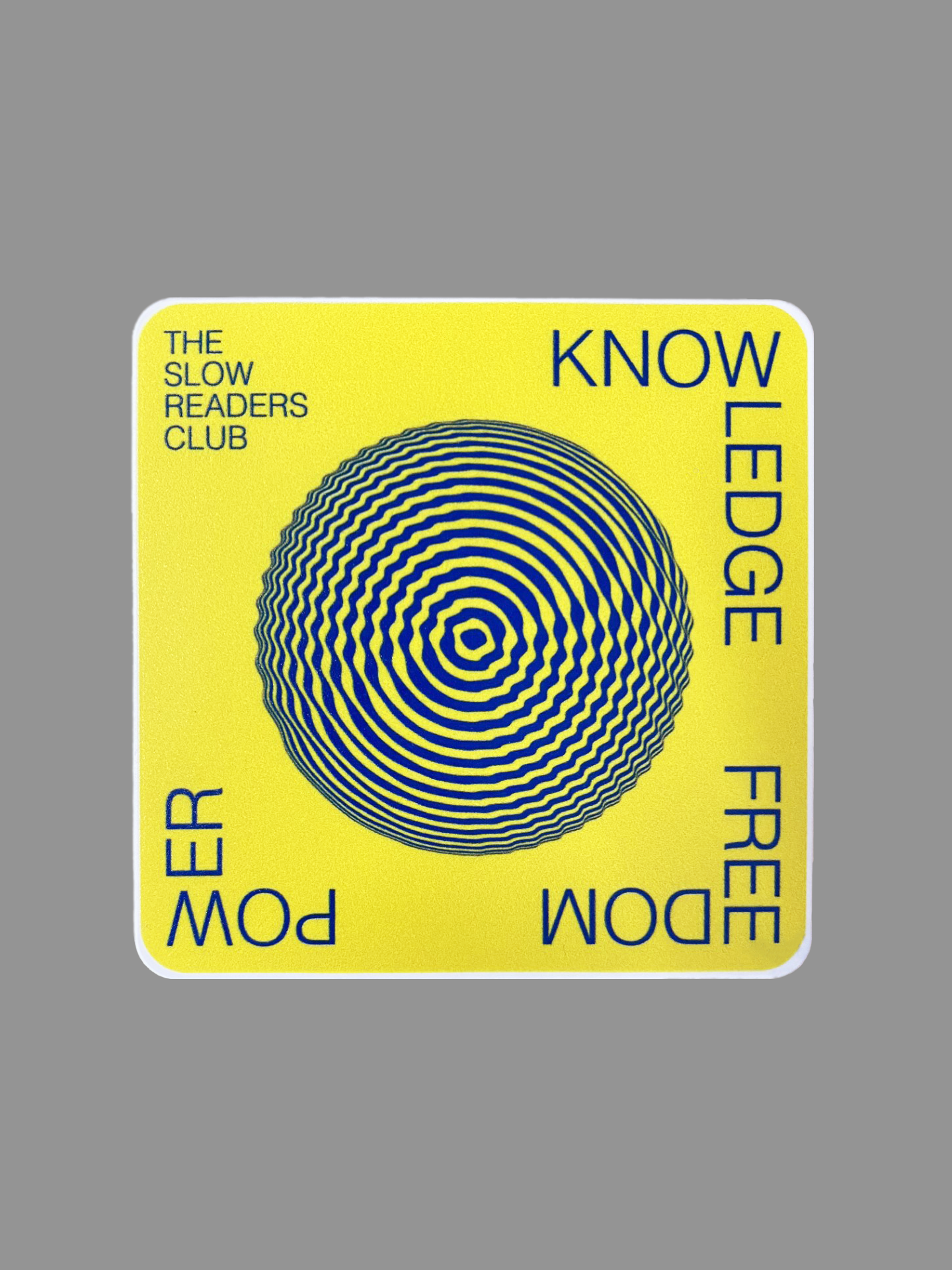 The Slow Readers Club Merch - Knowledge Freedom Power Coaster