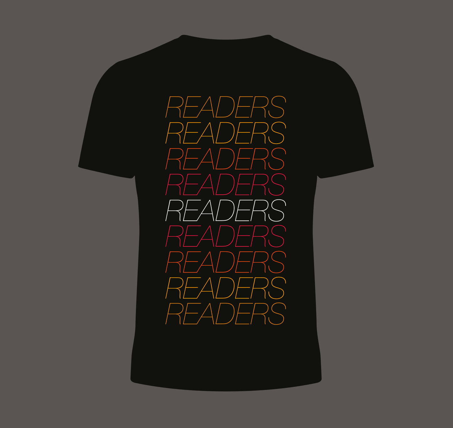 The Slow Readers Club Merch - 'READERS' Black T-Shirt