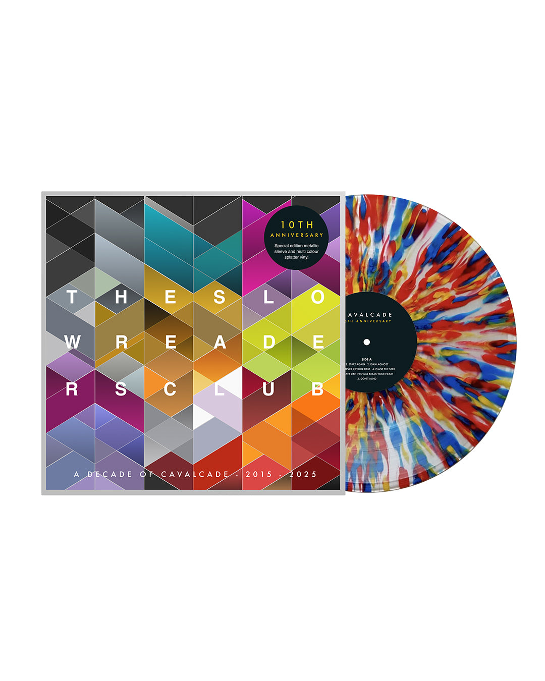 The Slow Readers Club - 'Cavalcade 10th Anniversary' - Multicolour Splatter 12" Vinyl