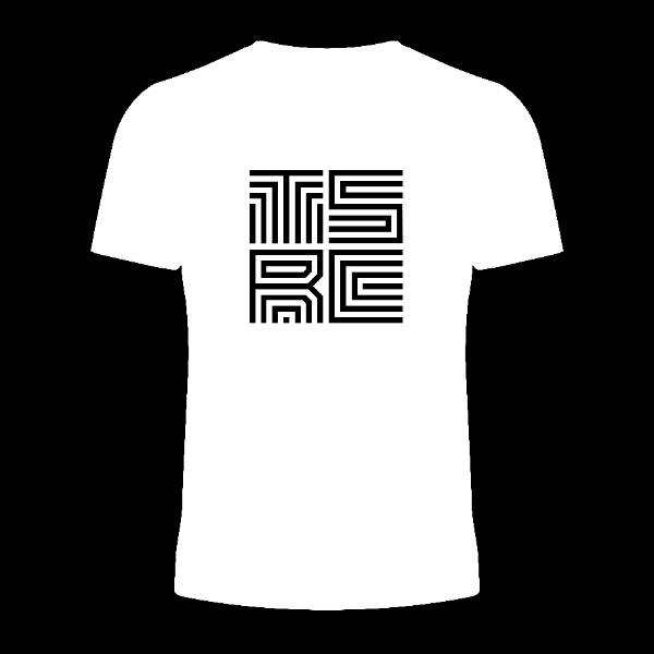 The Slow Readers Club - Lines Logo T-Shirt - Black Print on White